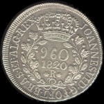 960 Réis  -  1820 R   (anverso)