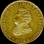 BRASIL - 6.400 Réis  / 1833    