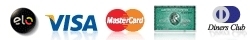 ELO, VISA, MASTERCARD, AMEX, DINERS