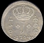 150 Réis  -  1754 R  (anverso)