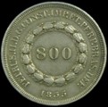 800 Réis ou/ 2 Cruzados  -  data: 1835  -  anverso  (moeda indisponível)  